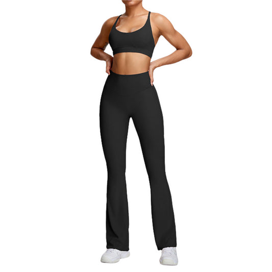 Oriva Bra and Legging Flared Set