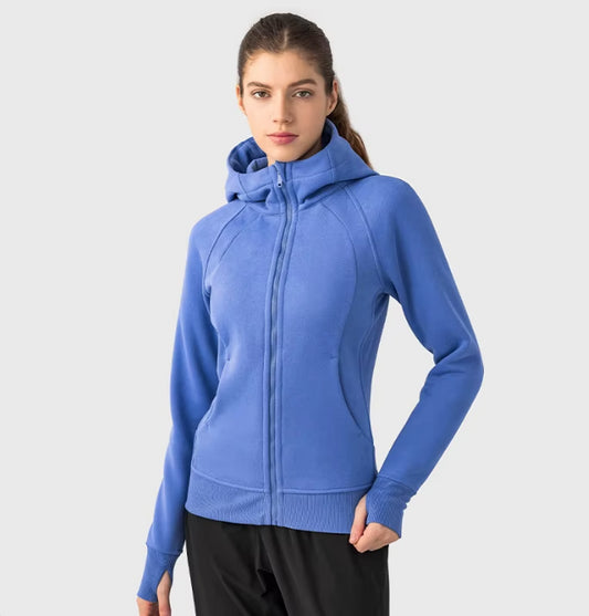 Zipper Fleece Hoodie