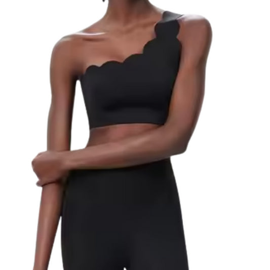 Cloudy One Shoulder Bra and Legging Set
