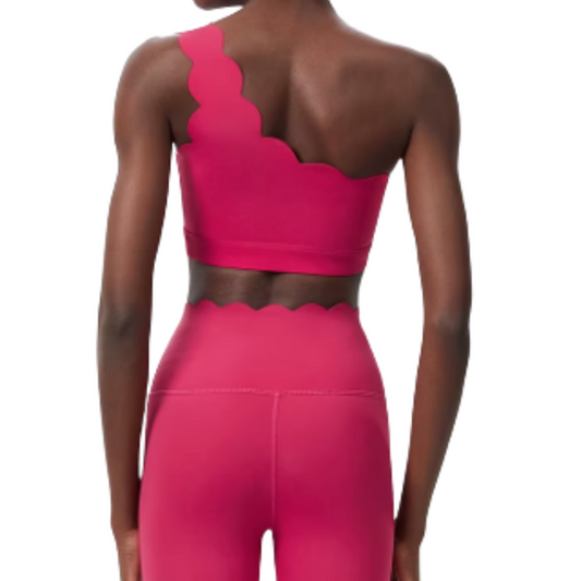 Cloudy One Shoulder Bra and Legging Set