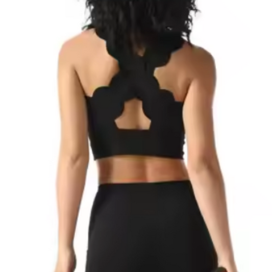 Cloudy Two Shoulders Bra and Legging Set